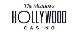 The Meadows Hollywood Casino logo in black text on a white background