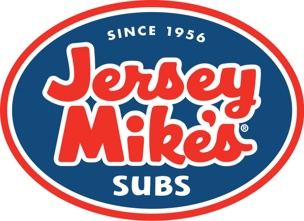 Jersey Mike’s Subs logo with red and blue oval, white background, “Since 1956” text