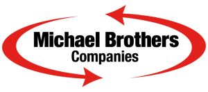 Michael Brothers Companies logo with red oval arrows and black text