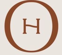 Brown circular logo with a centered serif letter H on a light background