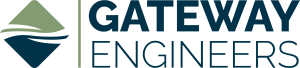Gateway Engineers logo with blue and green geometric icon and company name in blue and gray text