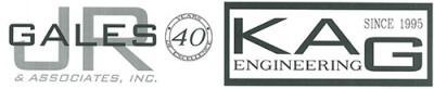 GALES & Associates and KA Engineering logos with gray and black text on a white background