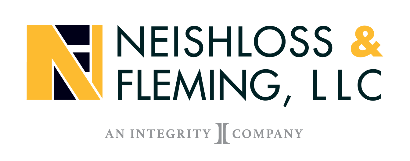 Neishloss & Fleming, LLC logo in black and gold with “An Integrity Company” tagline