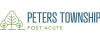 Peters Township Post Acute logo with green tree icon and blue text on white background