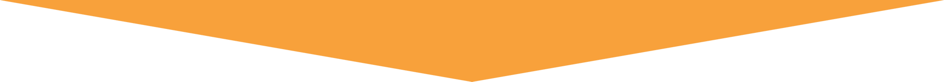 Orange and white striped banner with a triangular point at the center