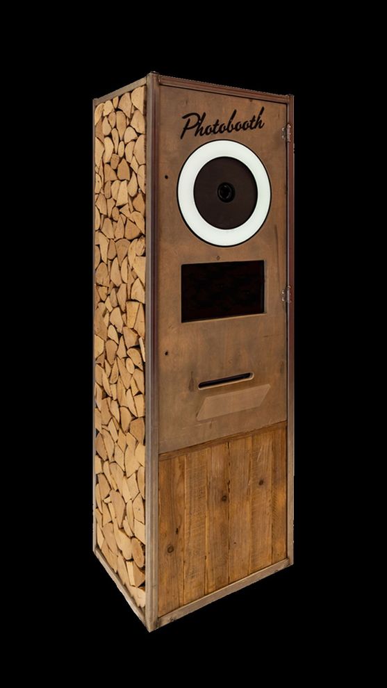 Houten photoboothbehuizing