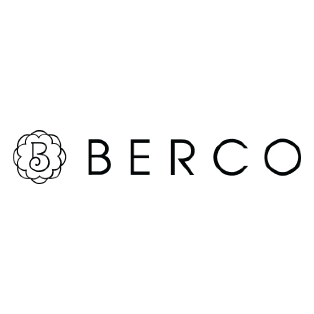 Logo of the brand Berco, with a decorative 
