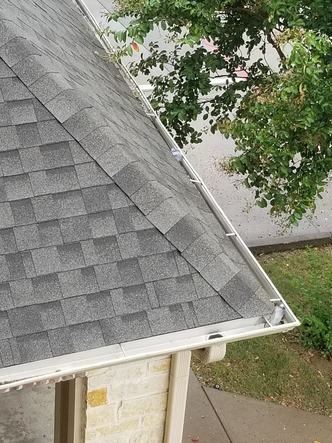 An Aerial View of a Roof with a Gutter — Valrico, FL — R Bennett An Aerial View of a Roof with a Gutter — Valrico, FL — R Bennett