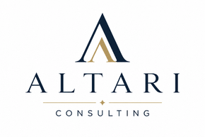 Altari Consulting logo with navy and gold stylized A above the company name