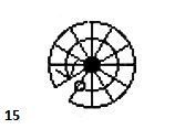 Un dessin en noir et blanc d'une grande roue sur fond blanc.