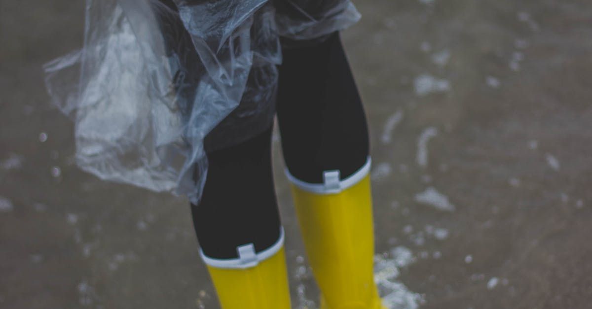 Yellow flood boots
