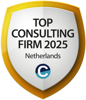 Gouden badge met de tekst