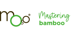 A logo for a company called Moso 
mastering bamboo