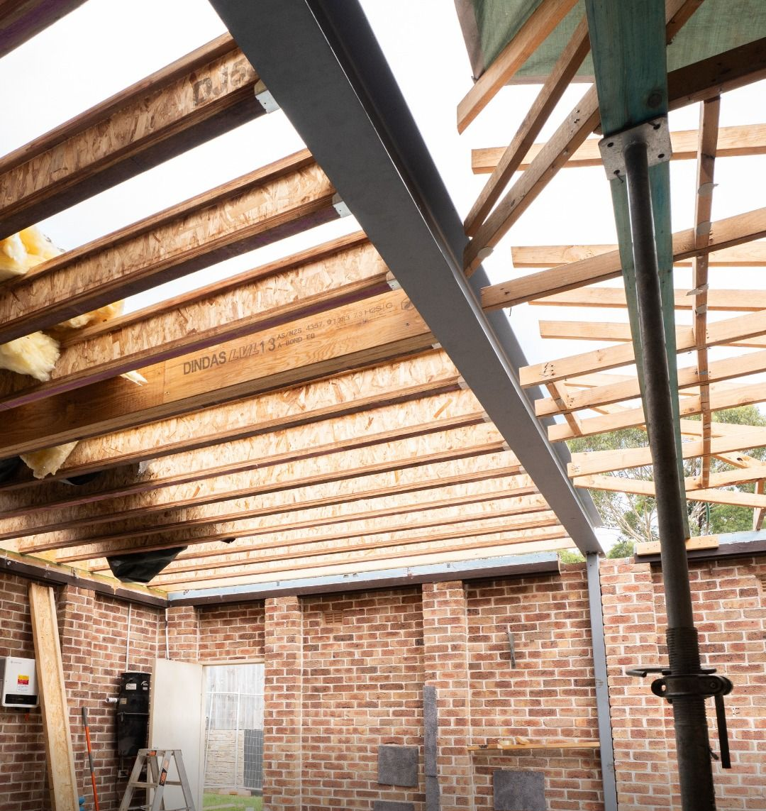 Interior of a Brick Structure Under Construction — Matt Made Building in Camden, NSW