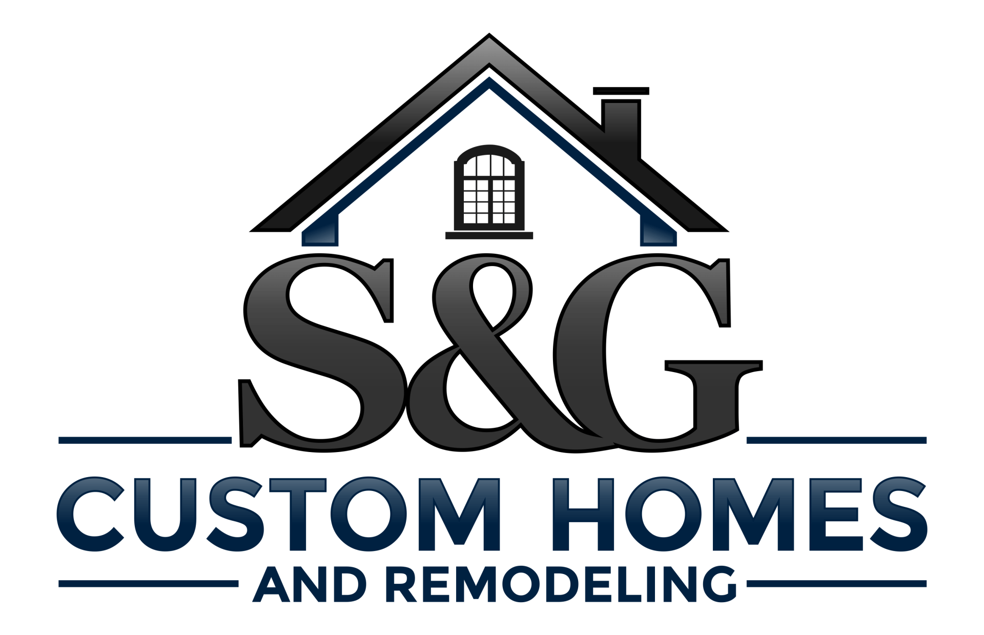 The logo for s & g custom homes and remodeling