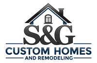 The logo for s & g custom homes and remodeling