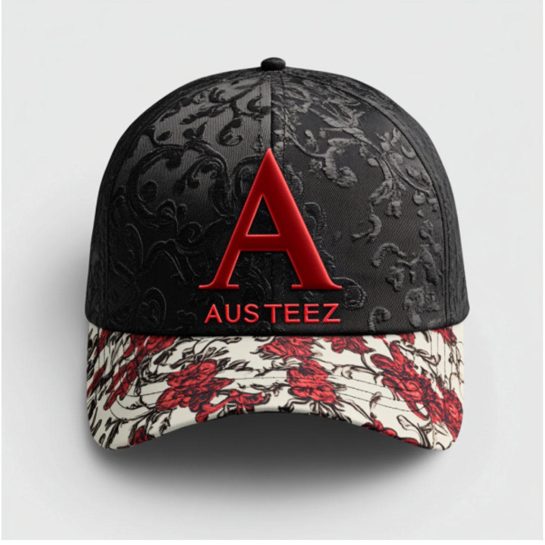 A flowery baroque Austeez cap.