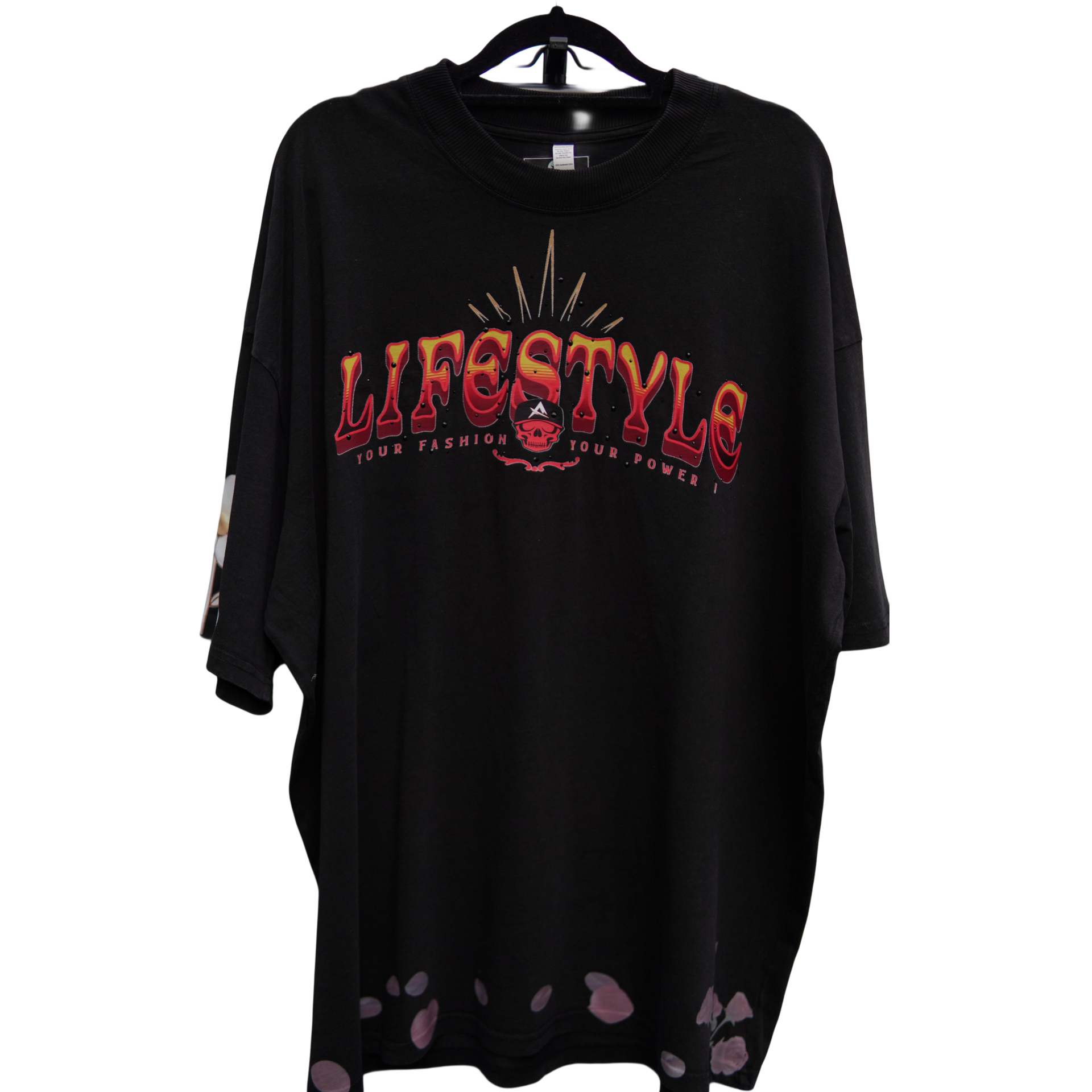 Black t-shirt with 