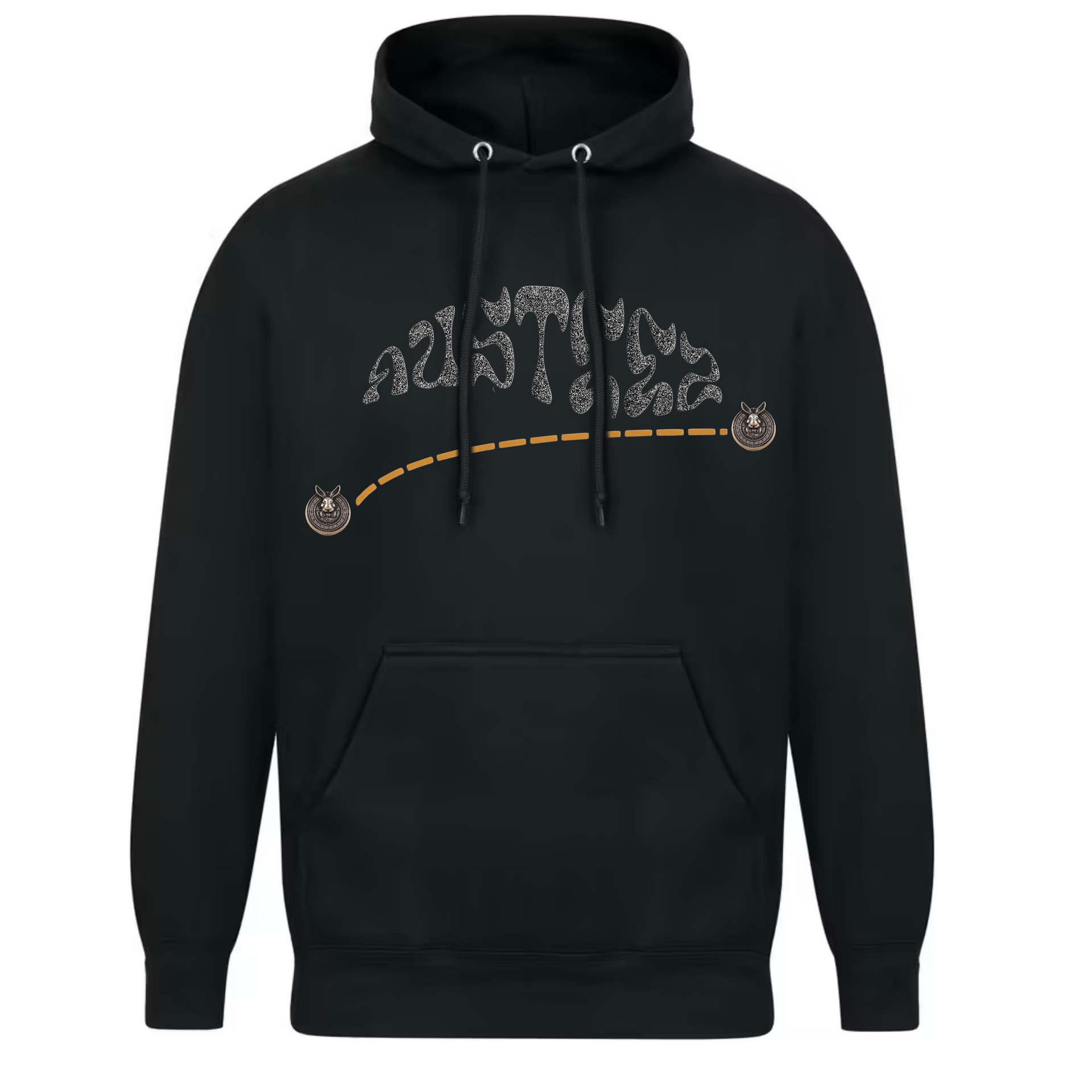 black silver austeez medalist hoodie
