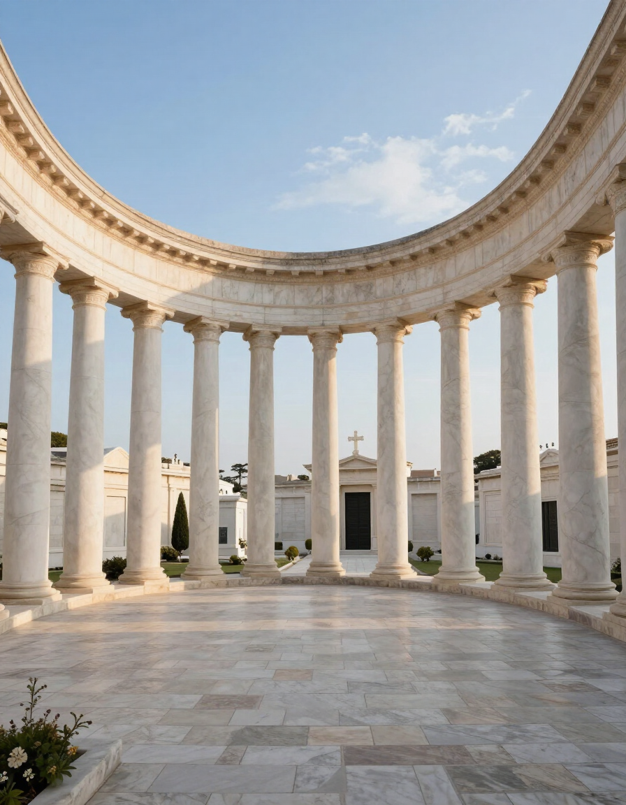 Cimitero monumentale pugliese, atmosfera serena