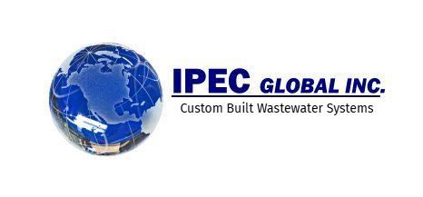 The logo for ipec global inc. custom built waste water systems