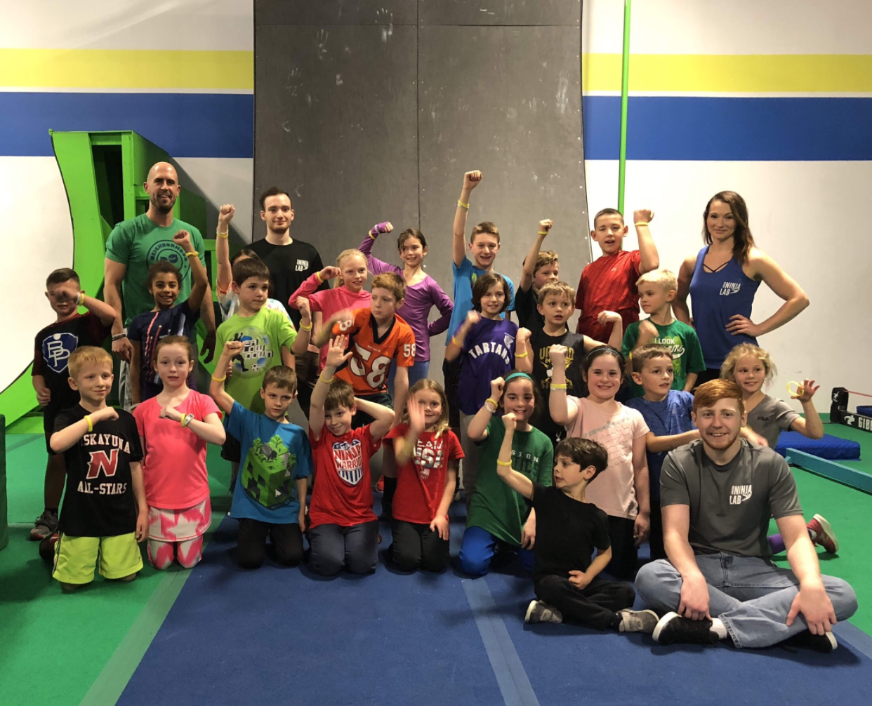 Group photo of young ninjas