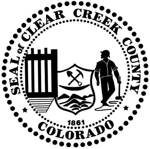 Clear Creek Fire Authority official seal with badge and mountain imagery