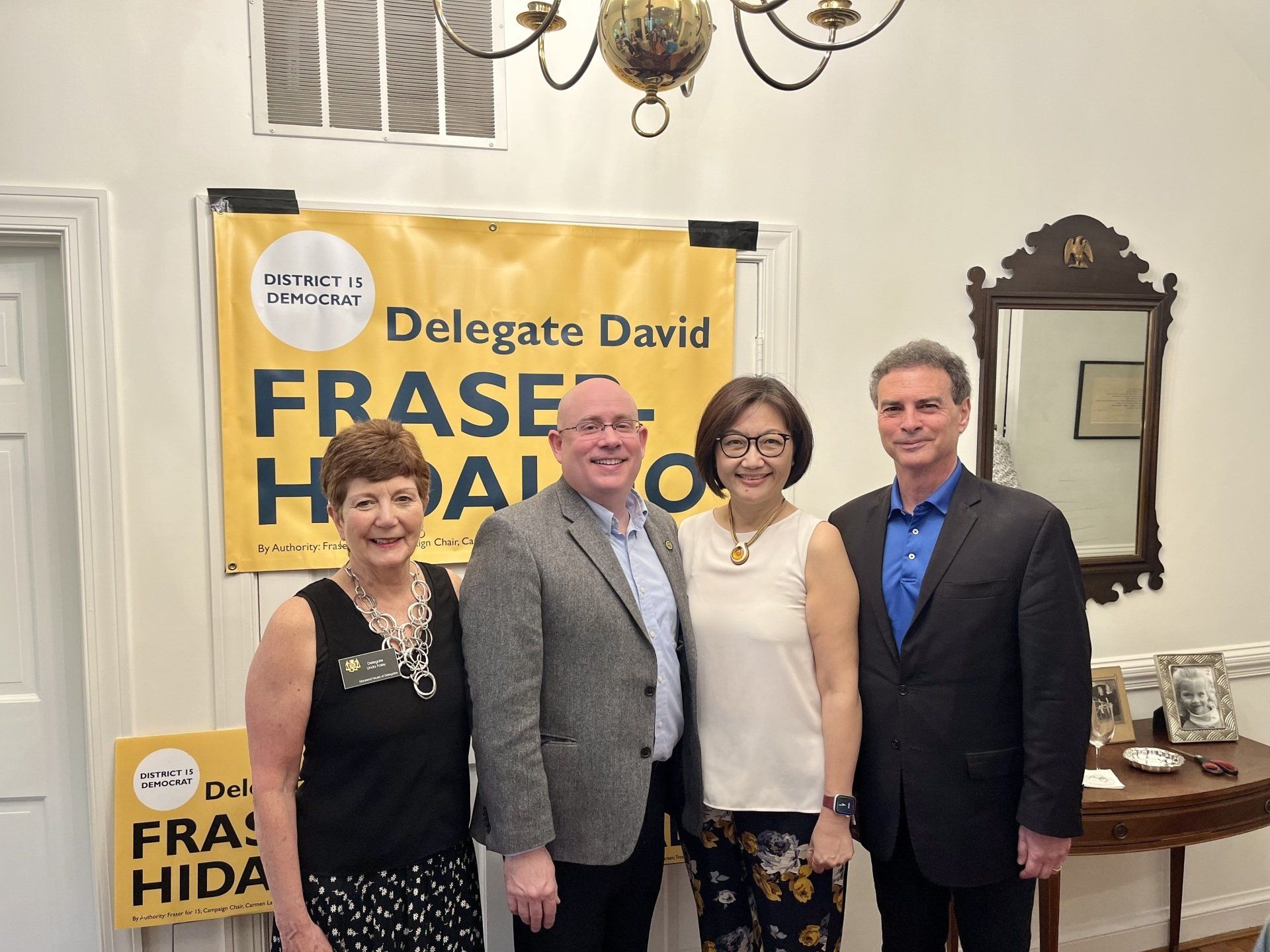 D15 Delegates at April 2022 Fundraiser Event for Delegate David