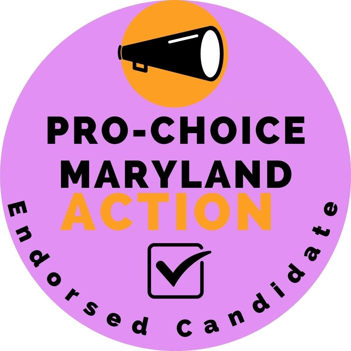Pro-Choice Maryland endorsed