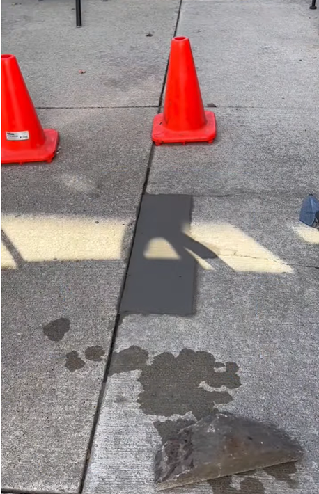 Repaired Concrete