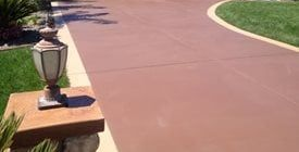 Lehigh Acres Colored Concrete Driveway