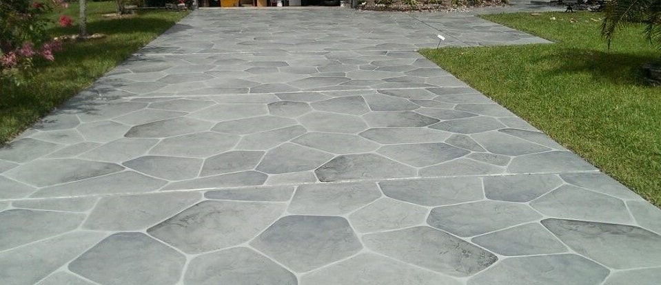 Lehigh Acres Stamped Driveway