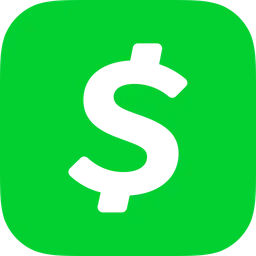 A green square with a white dollar sign inside of it.