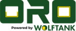 Logotipo da ORT em verde e branco com a inscrição “Powered by WOLFTANK”