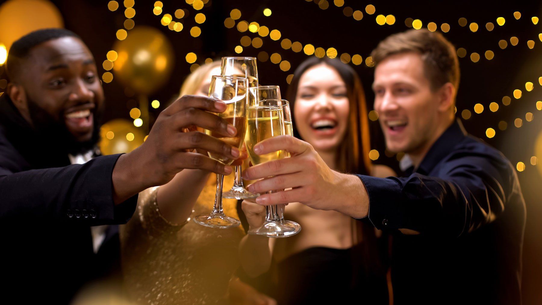 people toasting