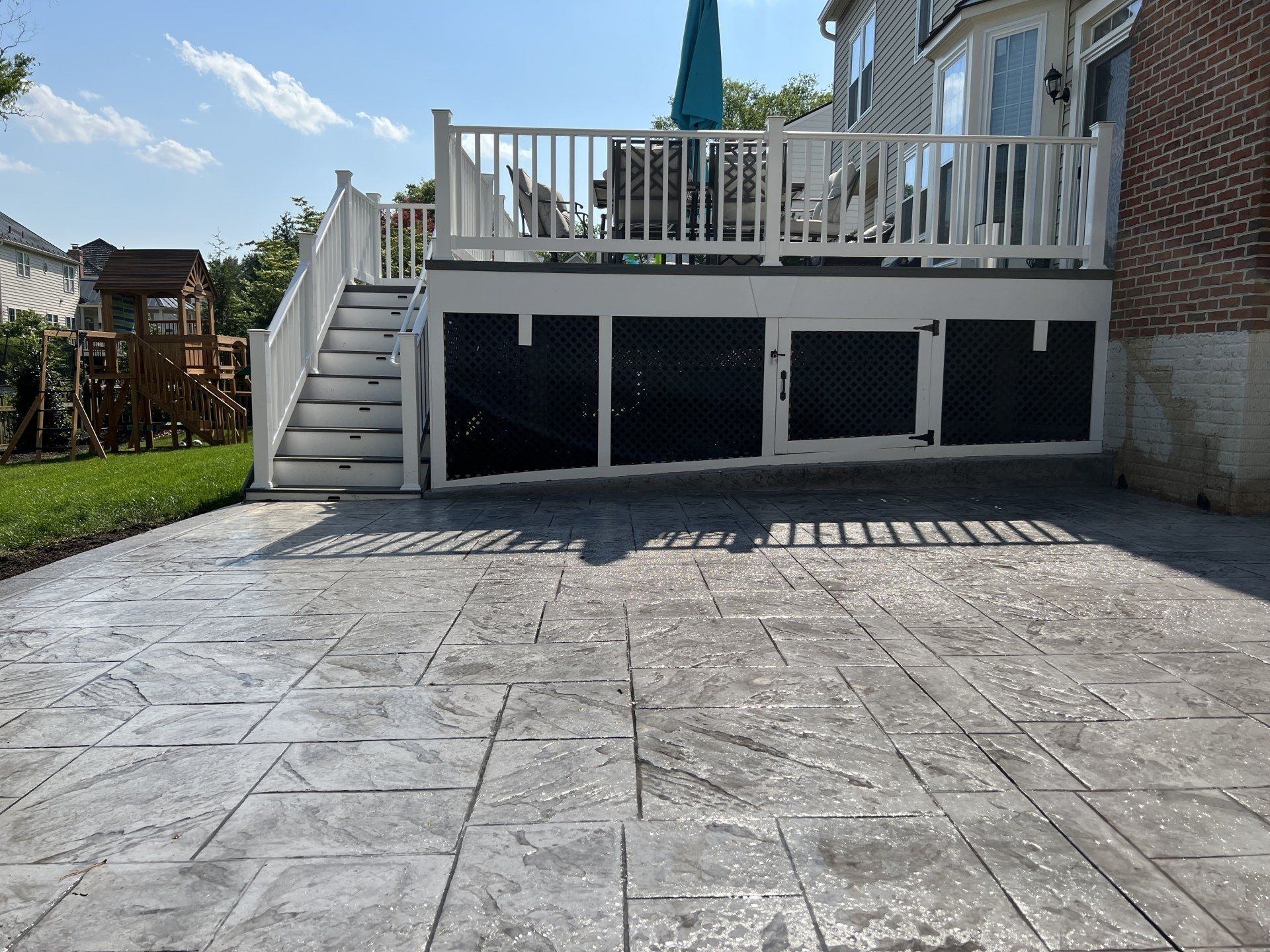Stamped Concrete patio in Leesburg, VA