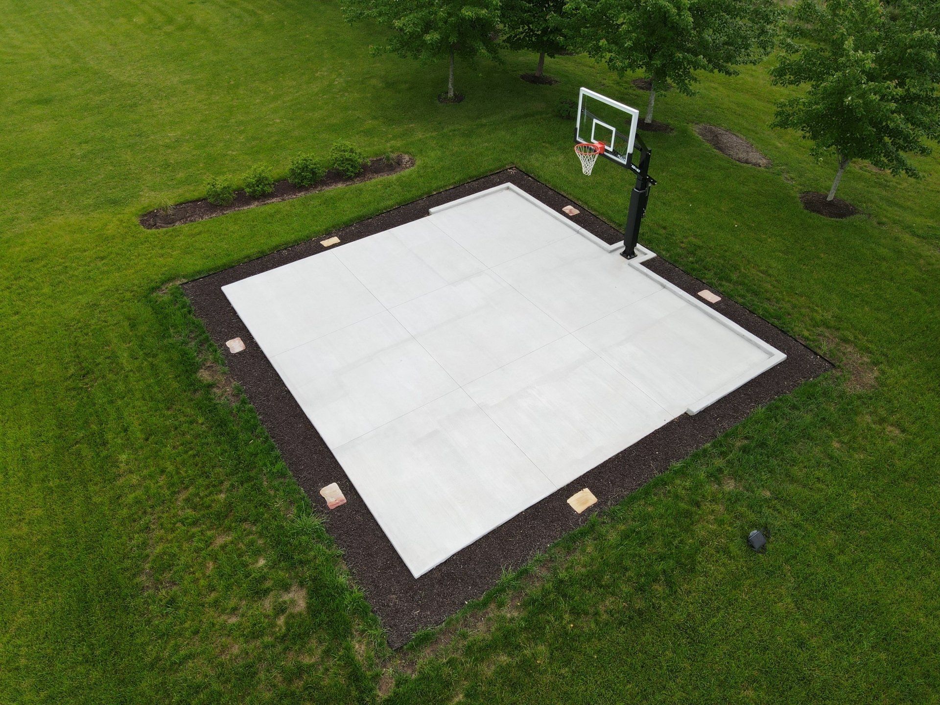 Broomed Concrete basketball court in Aldie, VA