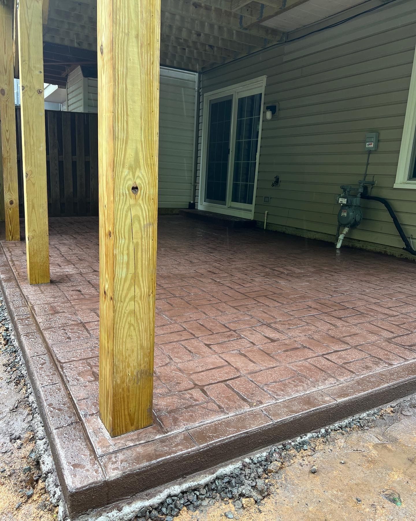 Stamped Concrete patio in Woodbridge, VA