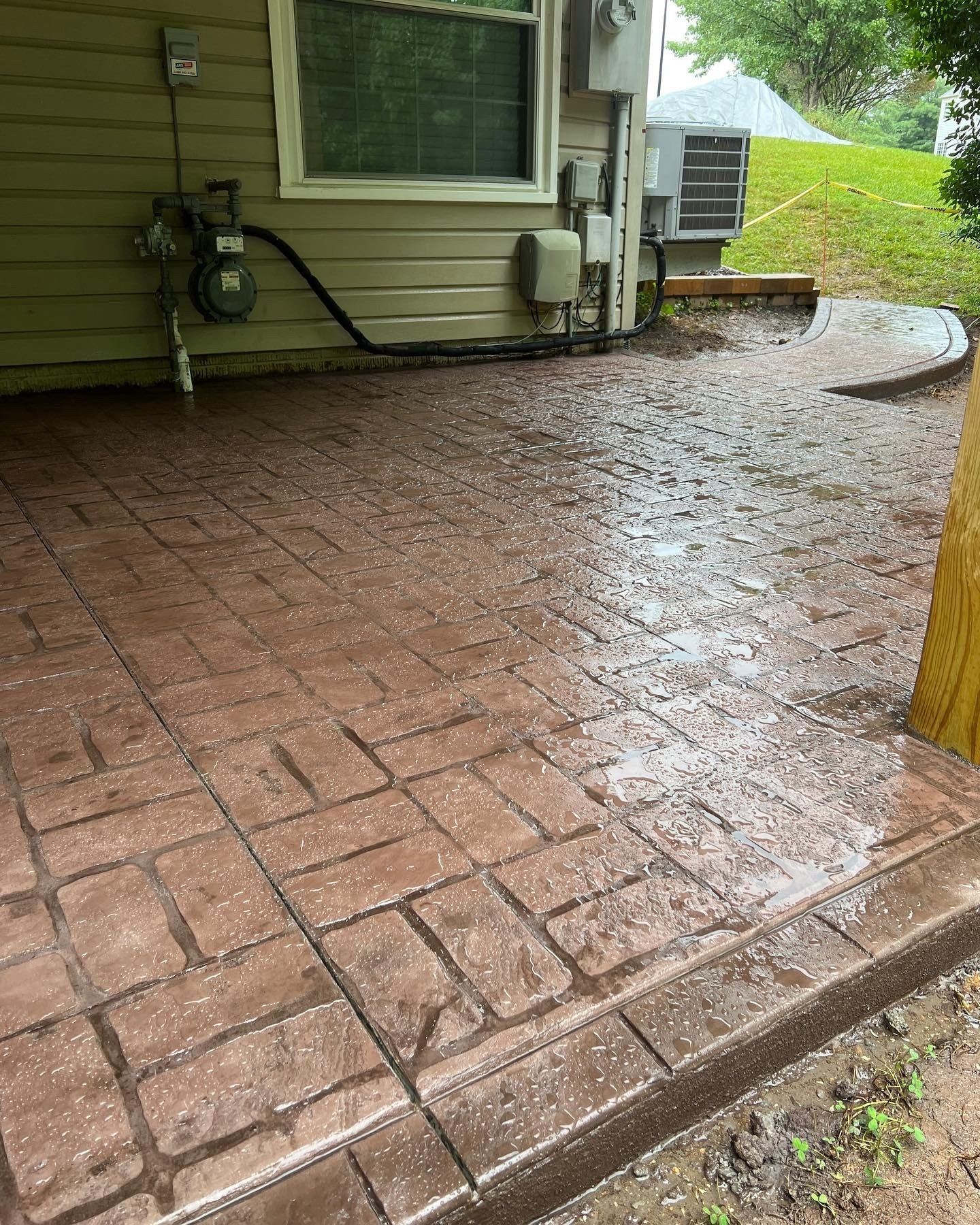 Stamped Concrete patio in Woodbridge, VA