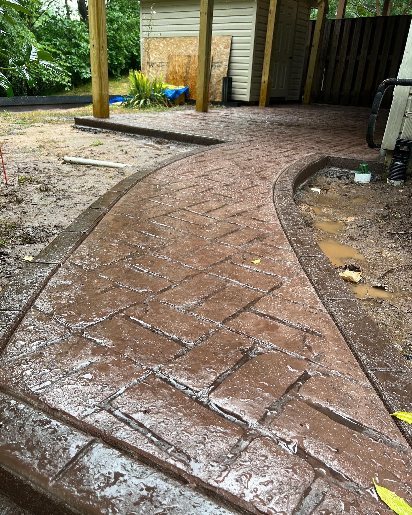 Stamped Concrete patio in Woodbridge, VA