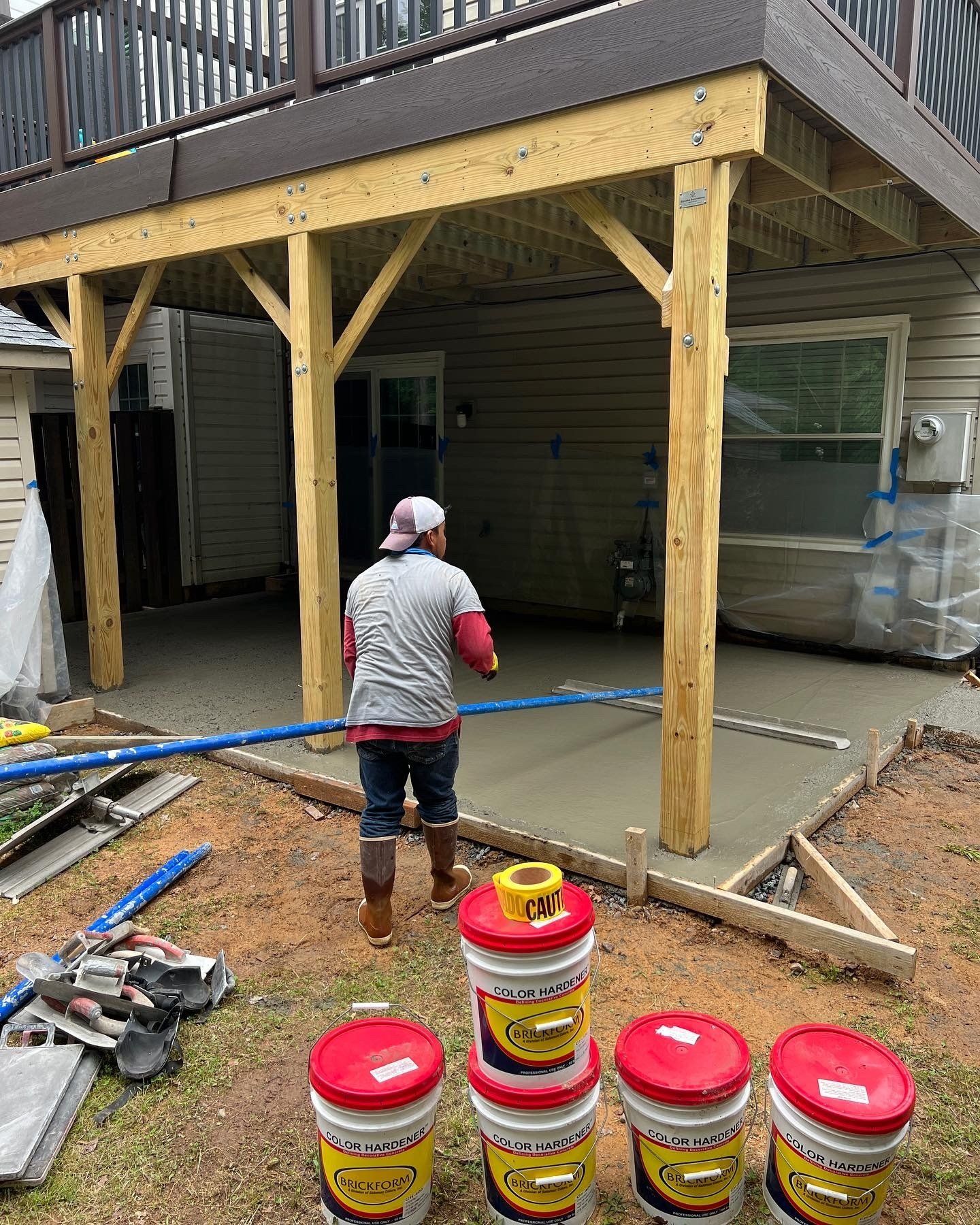Stamped Concrete patio in Woodbridge, VA