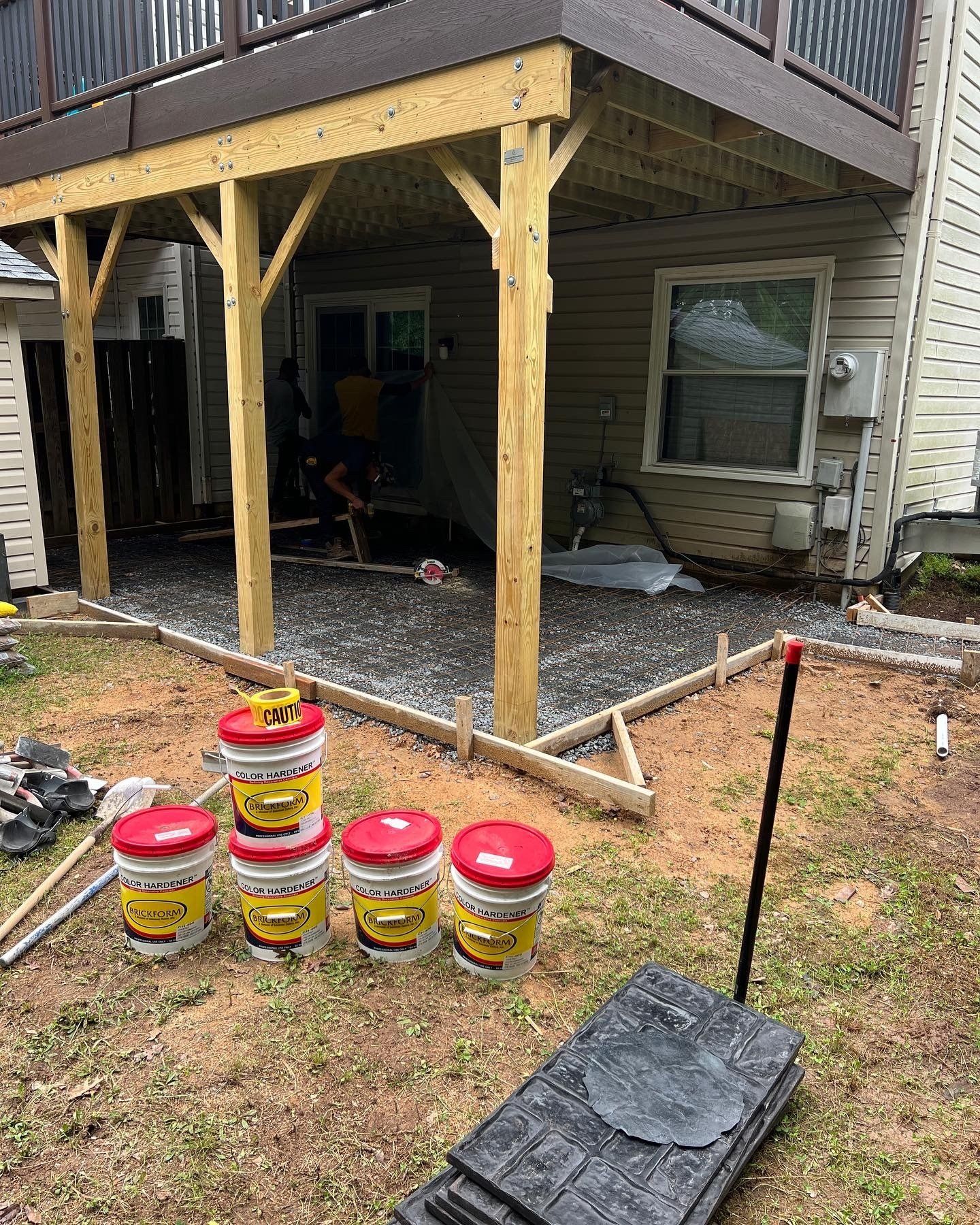Stamped Concrete patio in Woodbridge, VA