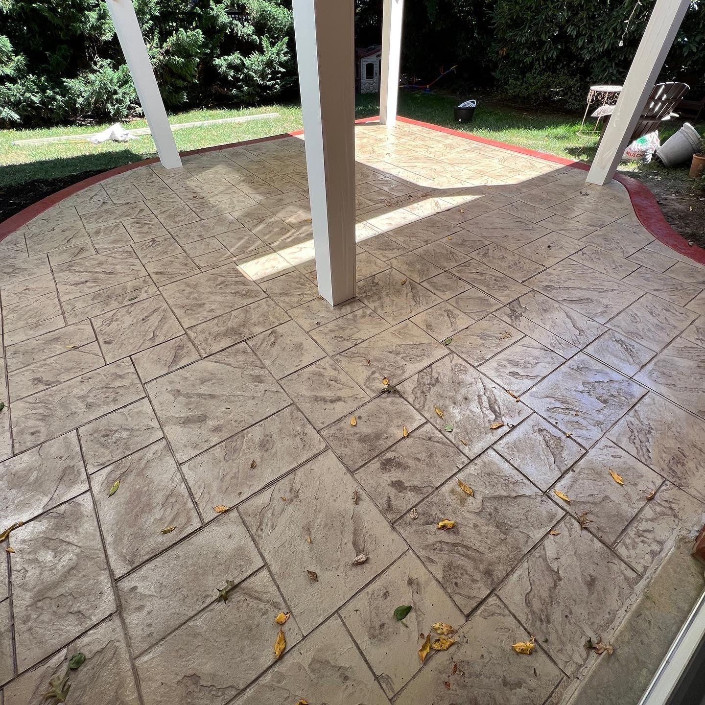 Stamped Concrete patio in Mclean, VA