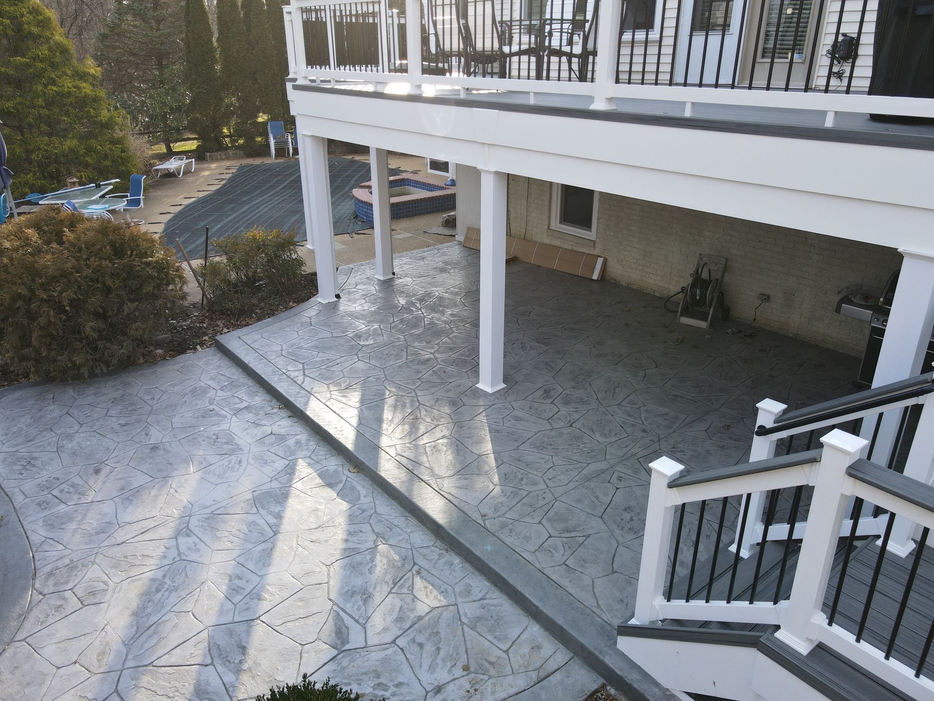 Stamped concrete in Herndon, VA