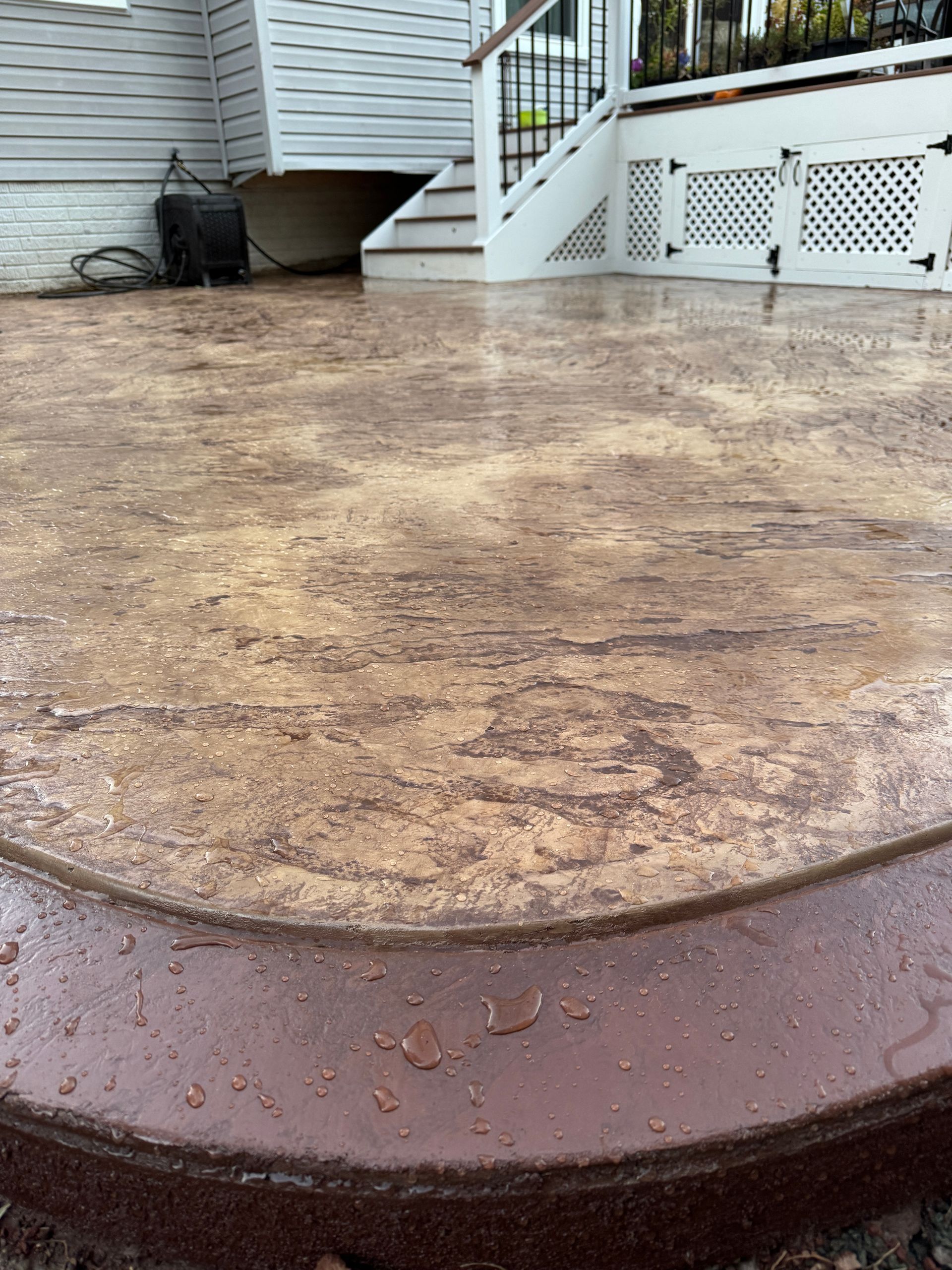 Stamped Concrete Patio in Ashburn, VA