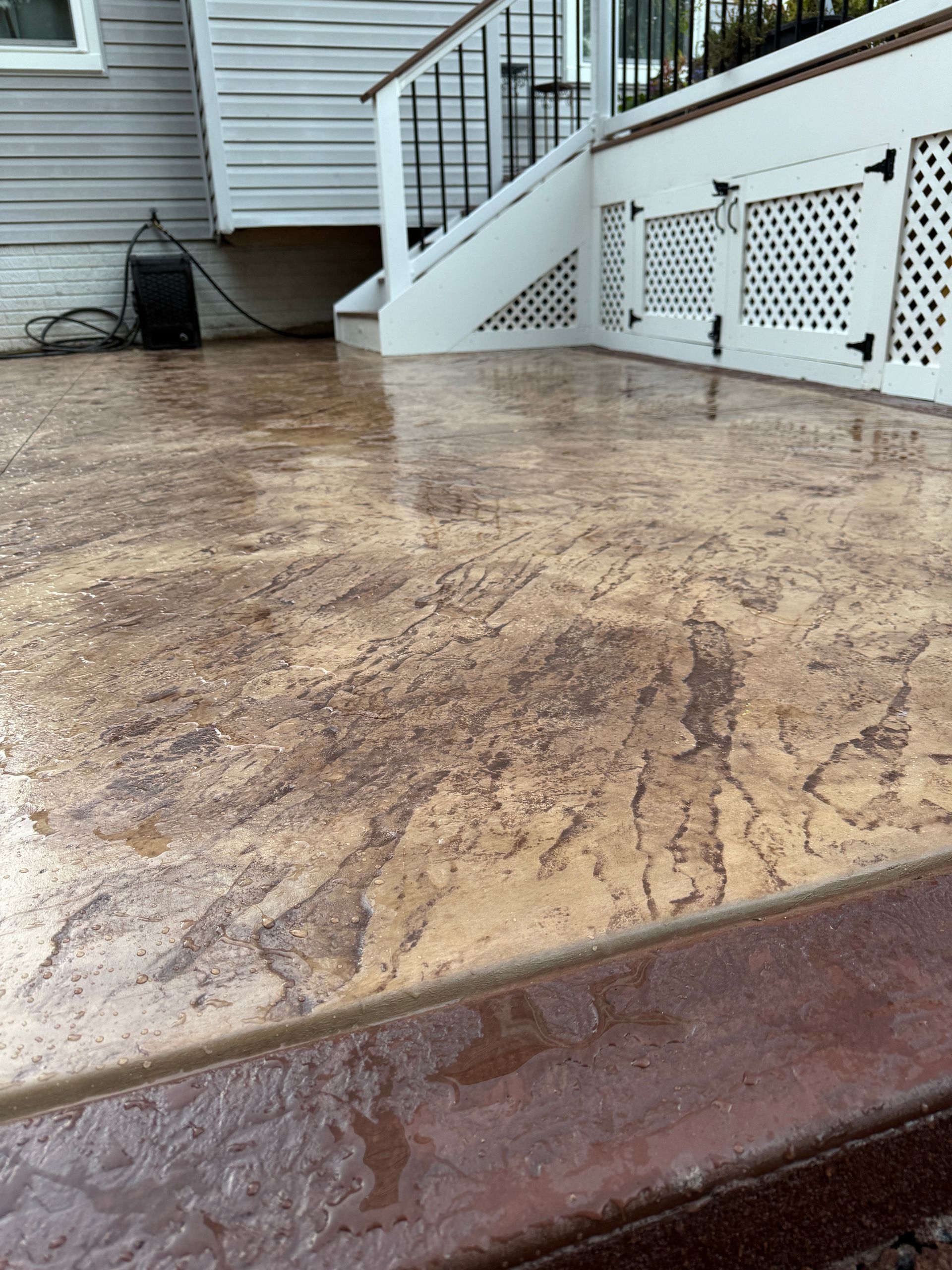 Stamped Concrete Patio in Ashburn, VA