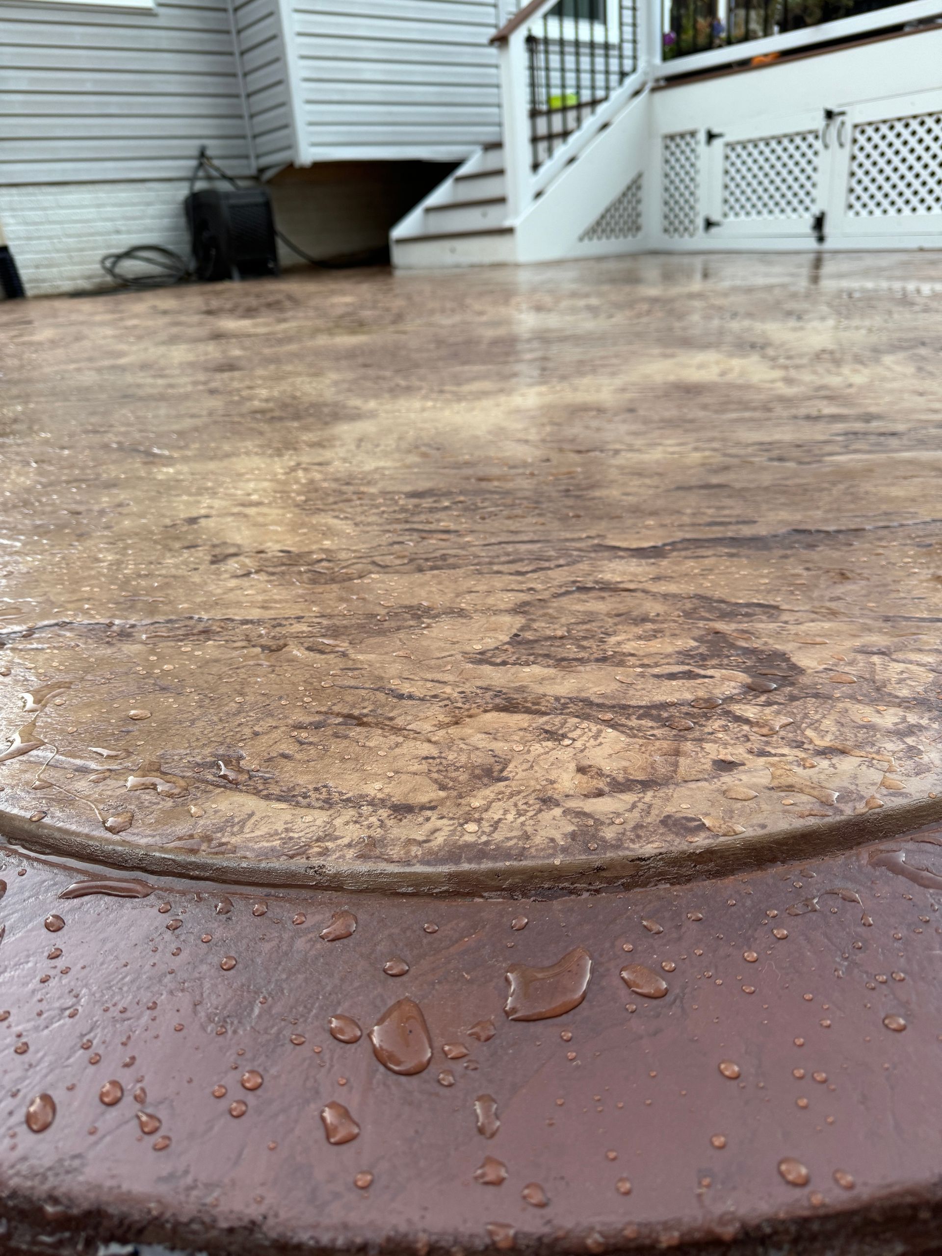 Stamped Concrete Patio in Ashburn, VA