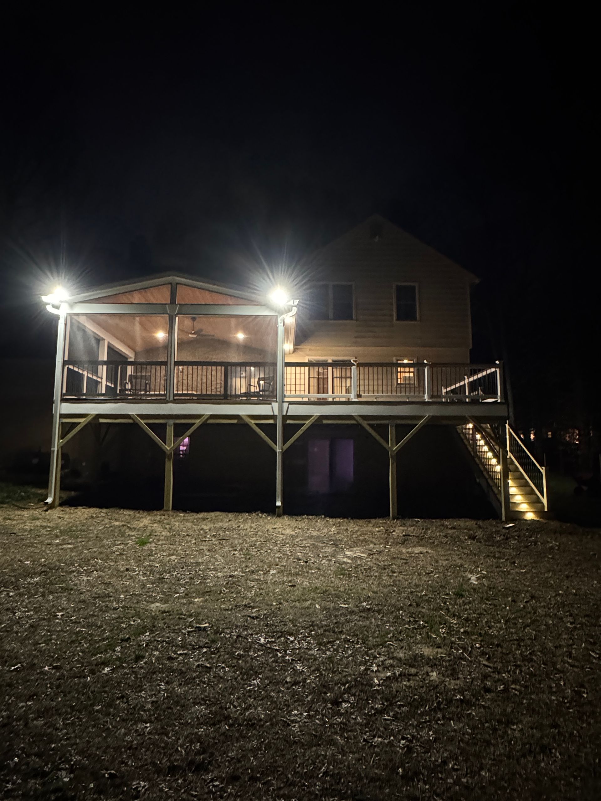 Timbertech Screened-In Porch with ScreenEZE and Deck in Fairfax Station, VA