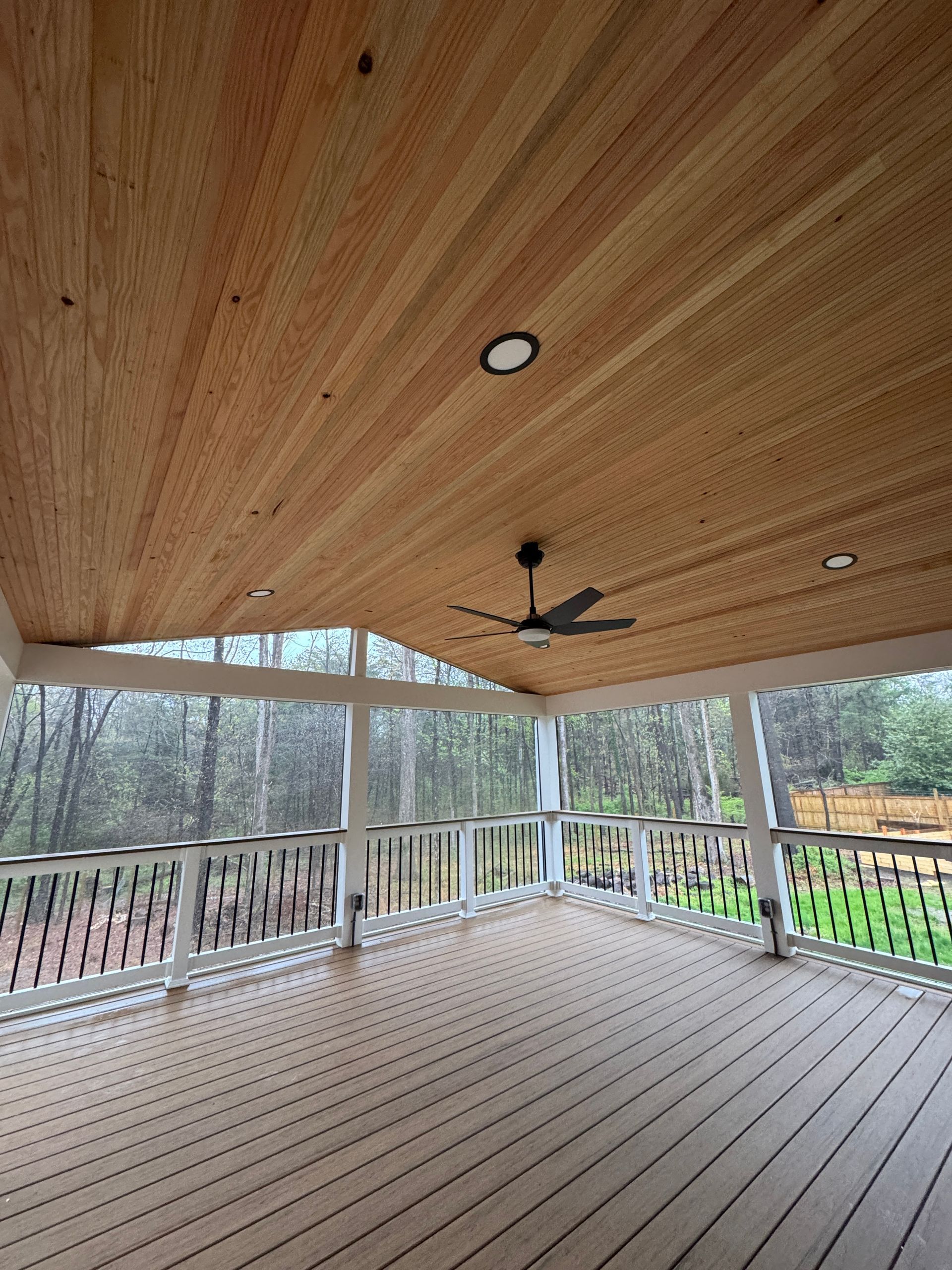 Timbertech Screened-In Porch with ScreenEZE and Deck in Fairfax Station, VA