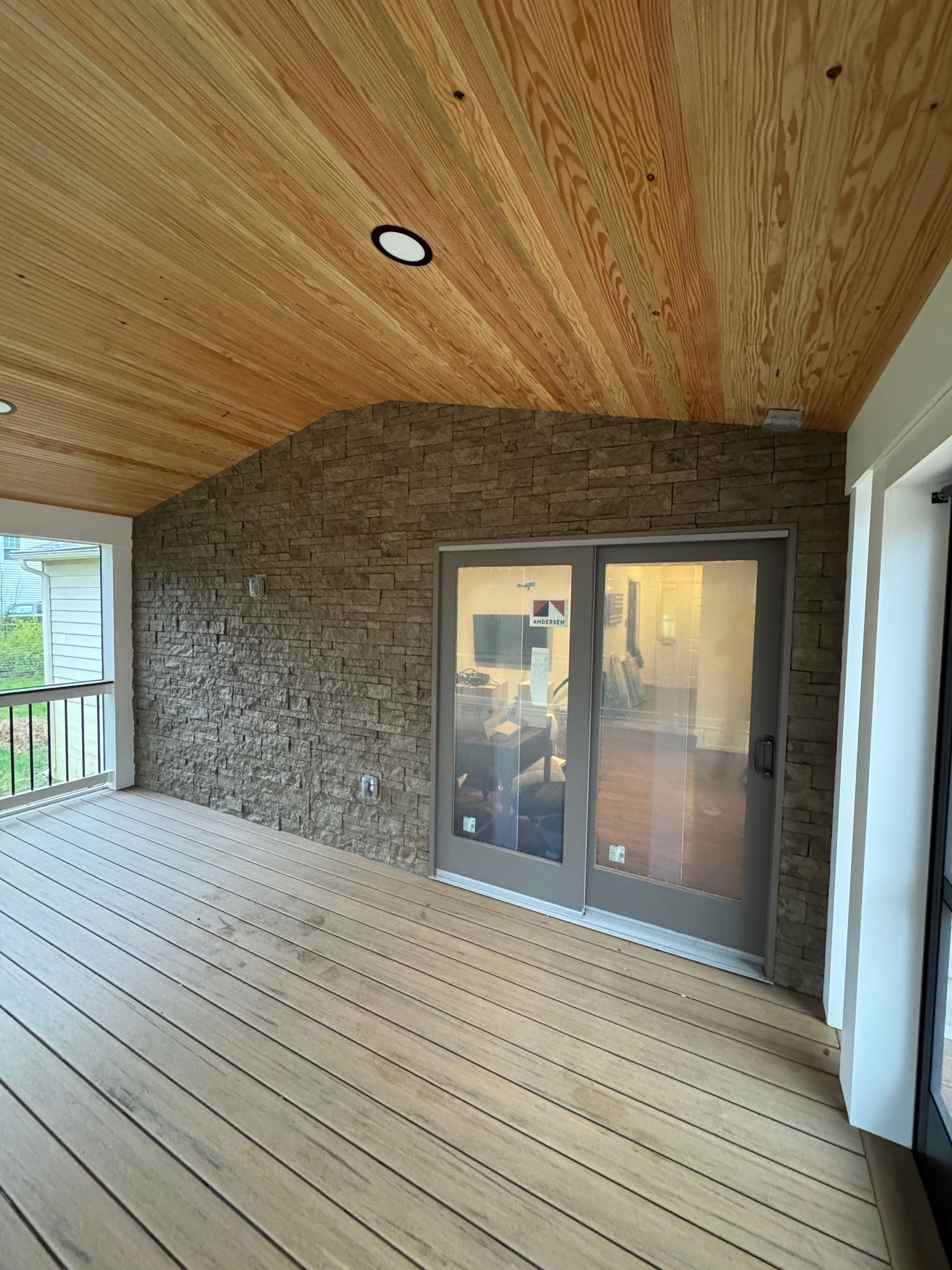 Timbertech Screened-In Porch with ScreenEZE and Deck in Fairfax Station, VA